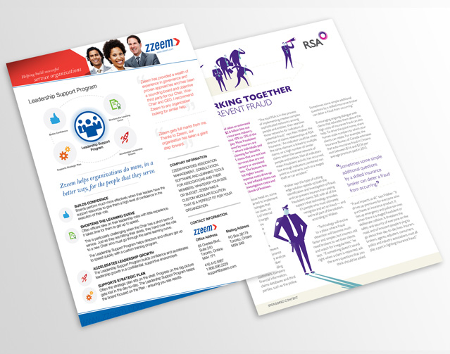 Sell sheet and magazine ad